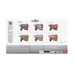 Lavender XSHOT Skins Flux Dart Blaster 36516 (8 Darts) by ZURU HALSON ENTERPRISE 36516-X-SHOT-SKINS-FLUX_Back_of_Pack_01.png Battling Toys