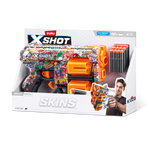 Light Gray XSHOT Skins Dread Dart Blaster 36517 (12 Darts) by ZURU Toyzoona 36517H_X-SHOT-SKINS-DREAD_Angle_01.png Battling Toys