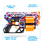 Dark Slate Gray XSHOT Skins Dread Dart Blaster 36517 (12 Darts) by ZURU Toyzoona 36517Q_X-SHOT_SKINS_DREAD_Malice_OOP_02.png Battling Toys