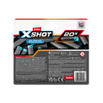 Dim Gray Zuru X Shot Darts Refill 36587 Toyzoona 36587_X-SHOT-Excel20PKRefillDartsFoilbag_BackofPack_01.png Action Figures and Play Sets