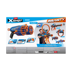 Dark Cyan XSHOT Insanity Manic Blaster 36603 (24 Darts) by ZURU Toyzoona 36603_X-SHOT_INSANITY_Manic_Back_of_Pack_01.png Action Figures and Play Sets
