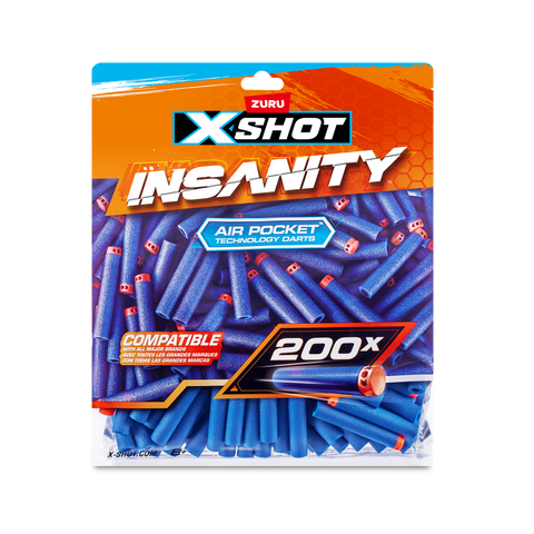 Dark Slate Blue XSHOT Insanity Dart Refill Pack 36624 (200 Darts) by ZURU Toyzoona 912dkPU1rOL.__AC_SX300_SY300_QL70_FMwebp.webp Battling Toys