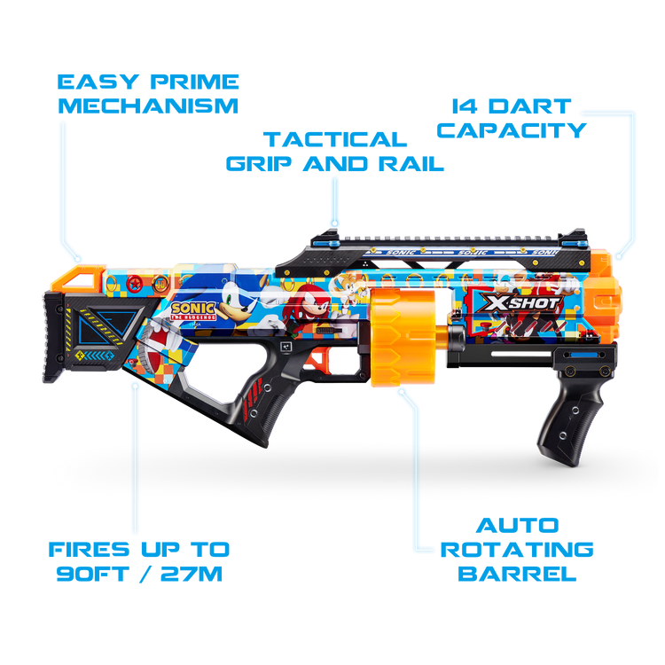 Dark Slate Gray XSHOT SKINS LAST STAND Modern Sonic, Sonic The Hedgehog Blaster 36704 by ZURU HALSON ENTERPRISE 36704A_X-SHOT_SKINS_LASTSTANDModernSonic_OOP_03.png Action Figures and Play Sets
