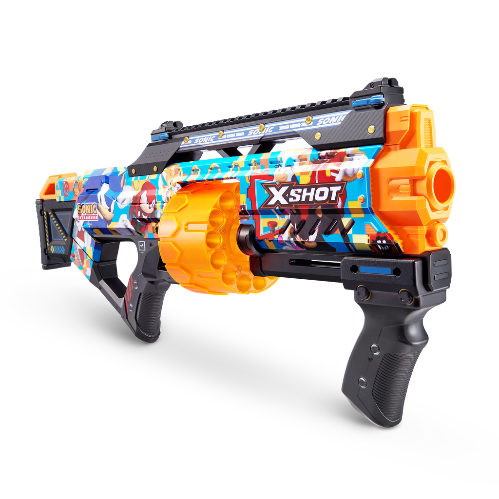 Sandy Brown XSHOT SKINS LAST STAND Modern Sonic, Sonic The Hedgehog Blaster 36704 by ZURU HALSON ENTERPRISE 36704_X-SHOT_SKINS_LASTSTANDModernSonic_OOP_01_1.png Action Figures and Play Sets