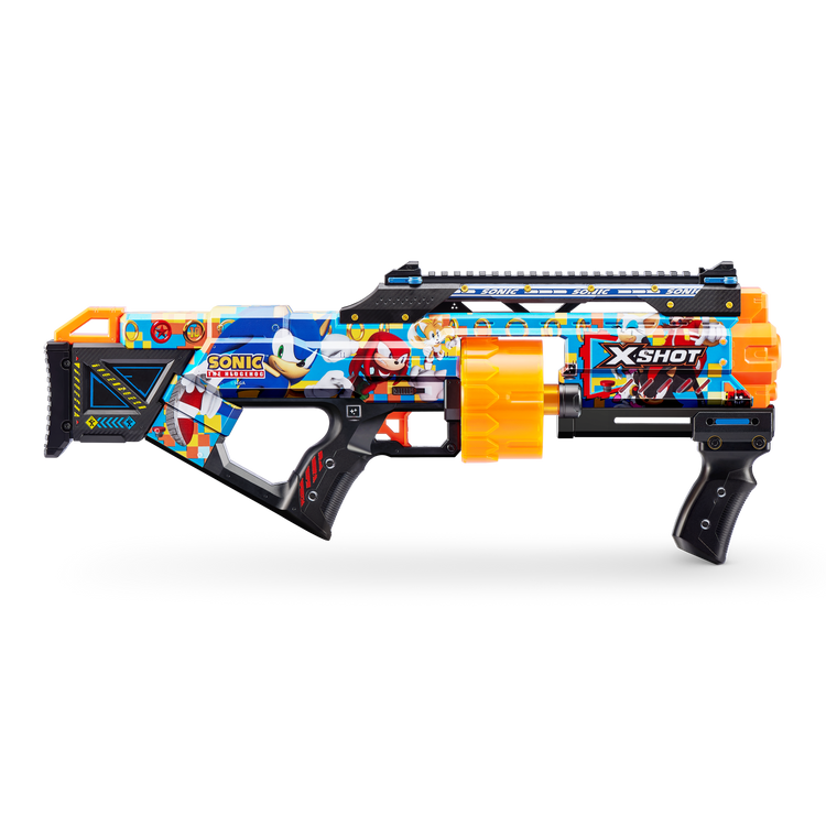 Dark Slate Gray XSHOT SKINS LAST STAND Modern Sonic, Sonic The Hedgehog Blaster 36704 by ZURU HALSON ENTERPRISE 36704_X-SHOT_SKINS_LASTSTANDModernSonic_OOP_02.png Action Figures and Play Sets