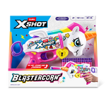 Light Gray Zuru X Shot Blastercorn Unicorn S1 36729 Colorful Blaster Fun HALSON ENTERPRISE 36729_XSHOT_BLASTERCORN-SERIES1-UNICORNBLASTER_FRONTOFPACK.png Action Figures and Play Sets