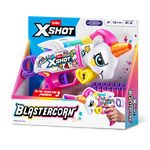Dark Slate Blue Zuru X Shot Blastercorn Unicorn S1 36729 Colorful Blaster Fun HALSON ENTERPRISE 36729_XSHOT_BLASTERCORN-SERIES1-UNICORNBLASTER_SIDEOFPACK.png Action Figures and Play Sets