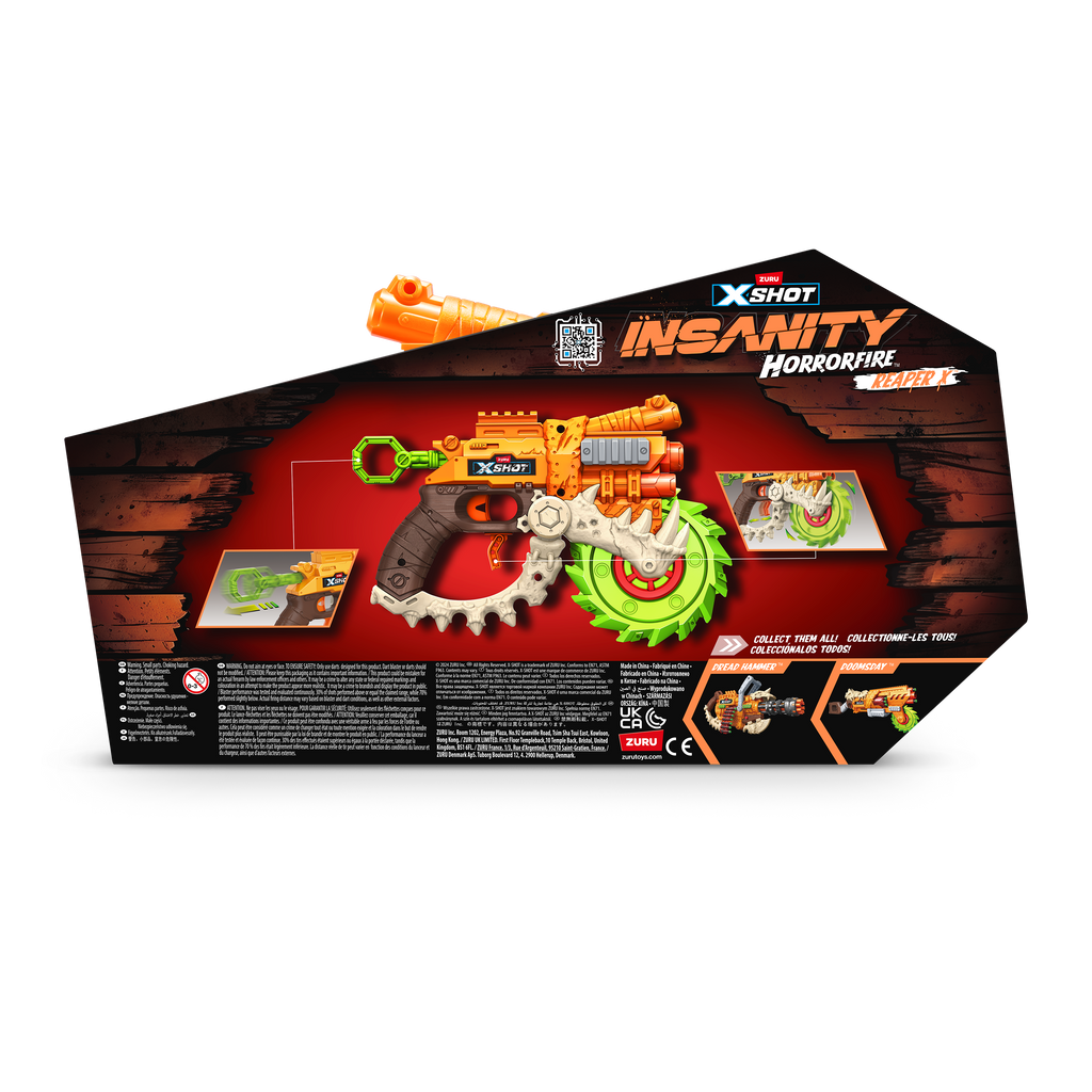 Get X Shot Insanity Horrorfire ReaperX Toy Blaster for Kids Games