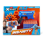Black Zuru X Shot Insanity 36795 Toyzoona 36795_XSHOT_INSANITY-SERIES1-MICRO_24Darts__FRONTOFPACK.png Action Figures and Play Sets