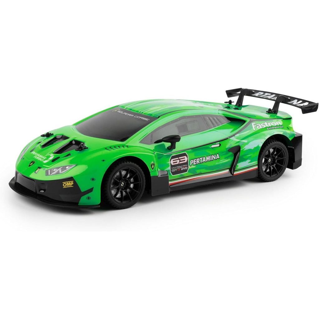 Medium Sea Green RC Drift Car Lamborghini Huracán GT3-2.4GHz Remote Control Car for Kids & Adults - 10km/h Speed - Kids Ages 6+ - Battery Operated - Scale 1:24 - Green HALSON ENTERPRISE 3_80d0993b-771d-486f-8ba3-cd66e7bfcb12.jpg Vehicles and Remote Control Toys