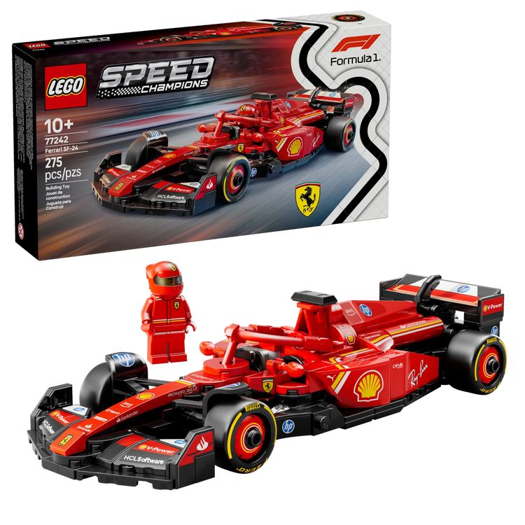 LEGO 77242 Ferrari SF24 F1 Race Car for Ultimate Speed