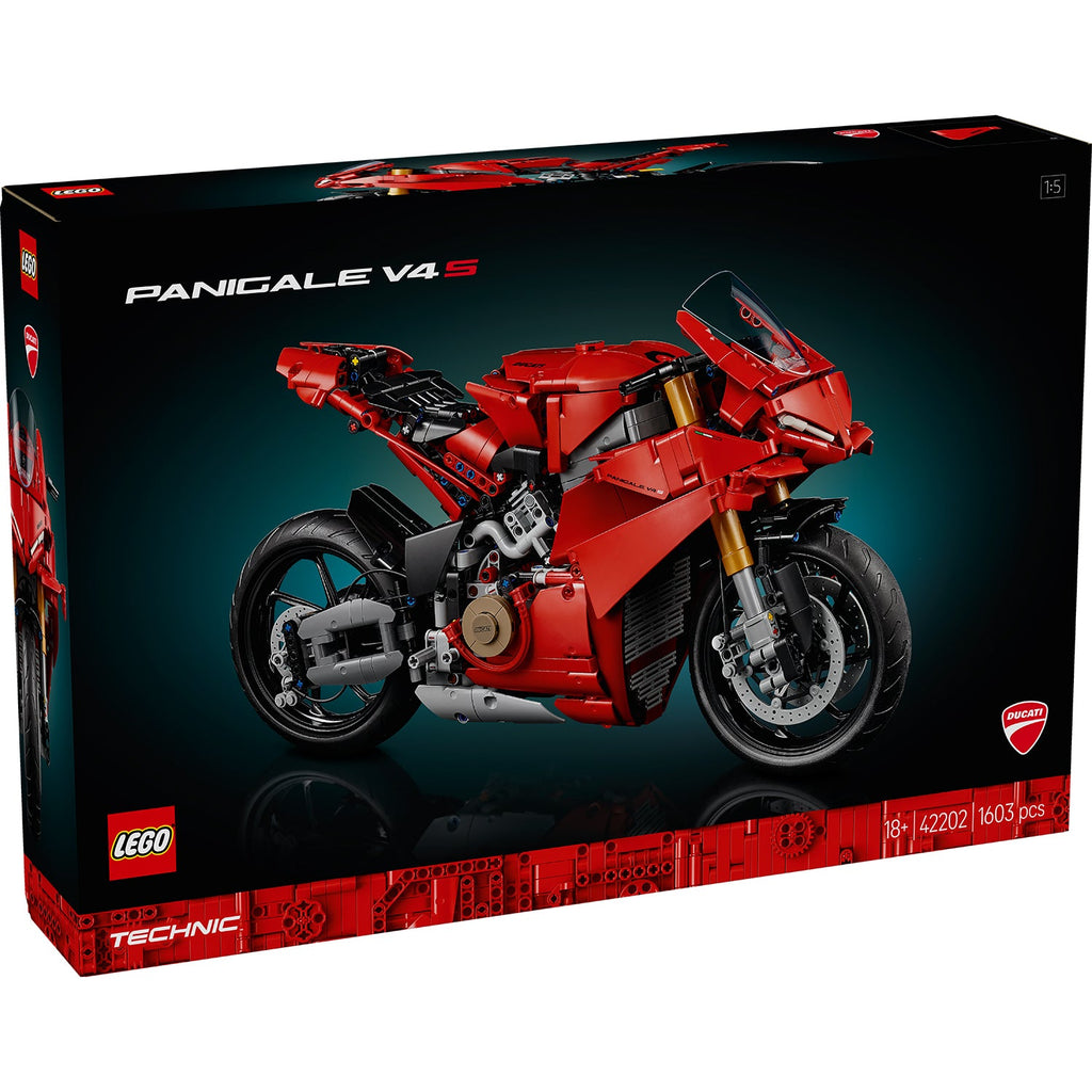 Brown LEGO 42202 Ducati Panigale V4 Motorcycle Build Display Fun THE DREAM FACTORY 42202.jpg Building Sets and Construction Toys