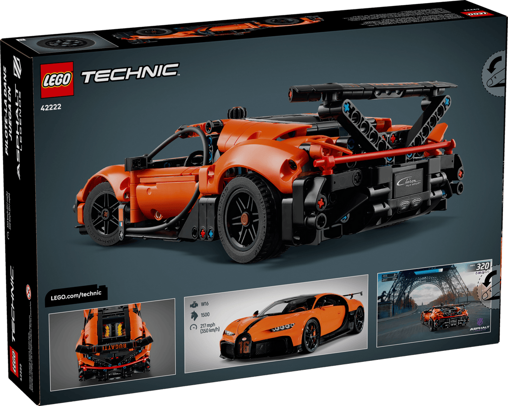 LEGO 42222 Bugatti Chiron Pur Sport Hypercar