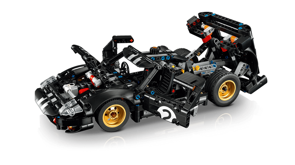 Black LEGO 42223 1966 Ford GT40 MKII Race Car THE DREAM FACTORY 42223_WEB_SEC04_NOBG_en-gb.png Building Sets and Construction Toys