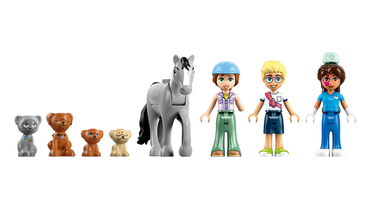 Black LEGO 42651 Horse and Pet Vet Clinic for Animal Lovers THE DREAM FACTORY 42651_WEB_Lineup_NOBG_en-gb.webp Building Sets and Construction Toys