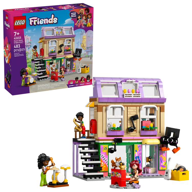 LEGO 42653 Music Store and Apartment for City Life Adventures