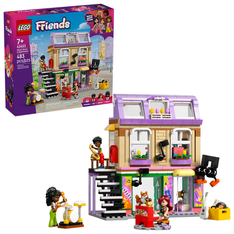 LEGO 42653 Music Store and Apartment for City Life Adventures