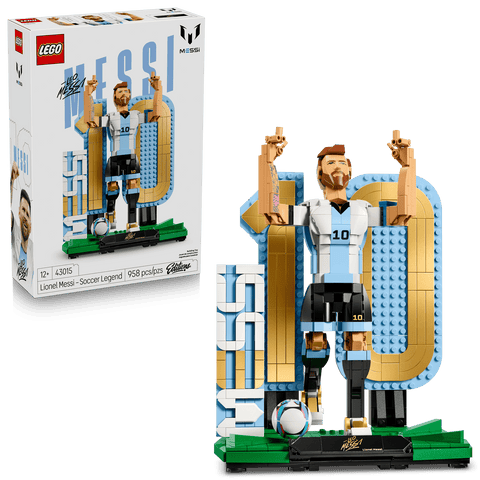 Black LEGO 43015 Lionel Messi Soccer Legend THE DREAM FACTORY 43015_boxprod_v39_sha.png Building Sets and Construction Toys