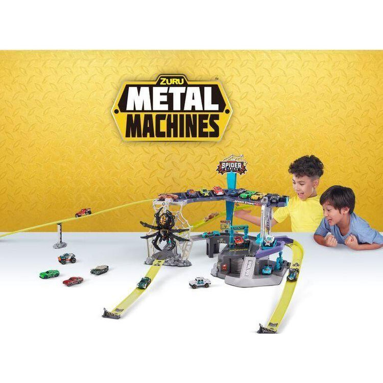 Sandy Brown Metal Machines Spider Strike Garage Playset 6725 by Zuru Toyzoona 44D5296E_1.jpg Pretend Play and Play Sets