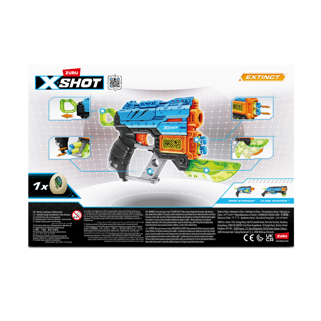 Get X Shot Dino Attack Extinct Toy Blaster for Kids Adventure Play
