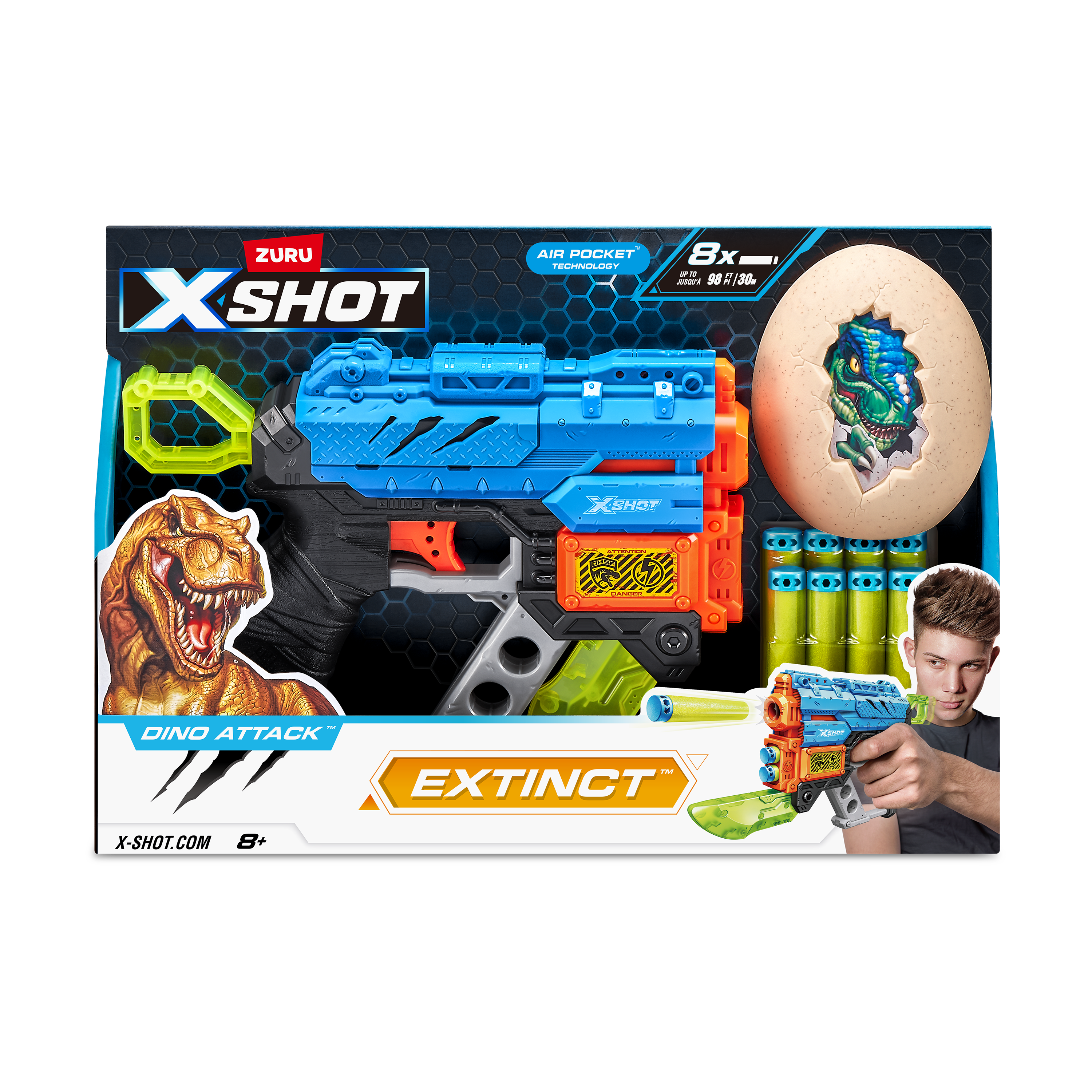 Get X Shot Dino Attack Extinct Toy Blaster for Kids Adventure Play