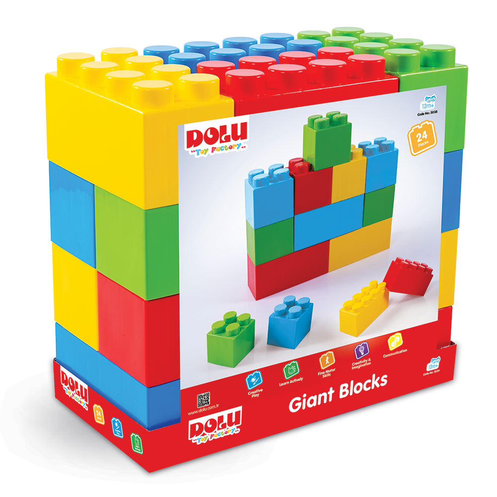 White Smoke DOLU Building Blocks XXL 24PCS 5038 Toyzoona 5038-d.png Building Sets and Construction Toys
