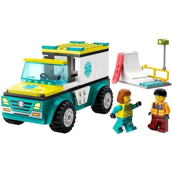 Dark Slate Gray Lego 60403 Ambulance And Snowboarder THE DREAM FACTORY 51Bbl6TPvvL._AC_SX569.jpg Building Sets and Construction Toys
