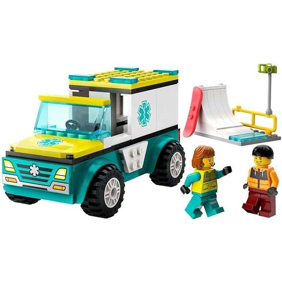 Dark Slate Gray Lego 60403 Ambulance And Snowboarder THE DREAM FACTORY 51OChc6_IqL._AC_SX569.jpg Building Sets and Construction Toys
