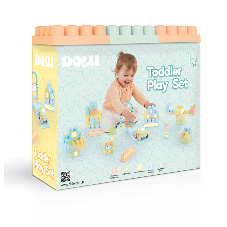 Lavender DOLU 50PCS Toddler Playset 5235 Toyzoona 5235-b.png Baby and Toddler Toys