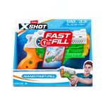 Light Gray XSHOT Fast-Fill Nano 56333 by ZURU HALSON ENTERPRISE 56333_X-SHOTWATER-WATERWARFARE-NANOFAST-FILLOpenBox_Frontofpack.png Action Figures and Play Sets