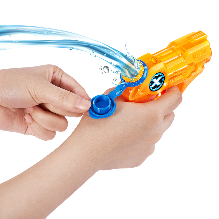 Tan XSHOT Water Warfare Nano Drencher 5643 by ZURU HALSON ENTERPRISE 5643-Zuru_X-SHOT_-WATER_WARFARE-WATER_BLASTER-_Nano_Drencher_Hang_Card_orange-06.png Battling Toys