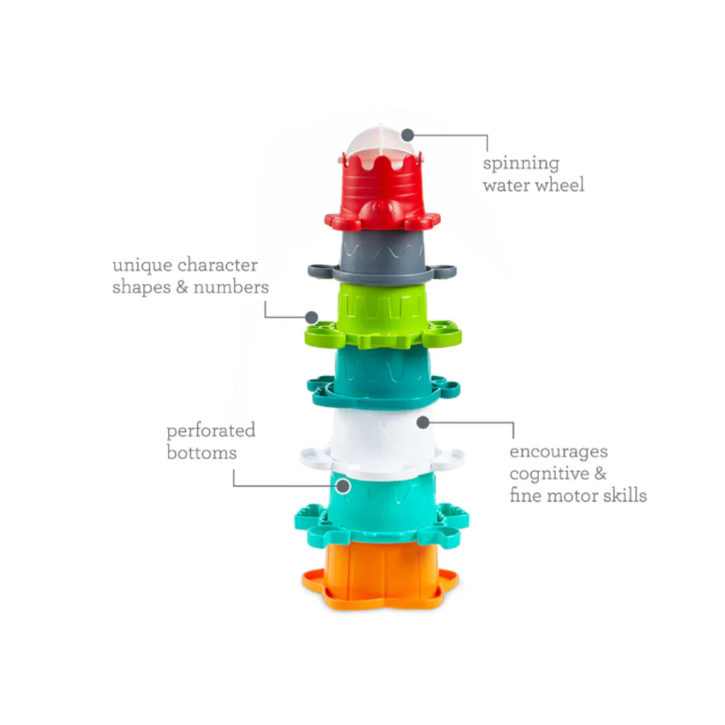 Infantino Stack O Fun – Stacking Toy For Babies Learning Hand Eye Skills