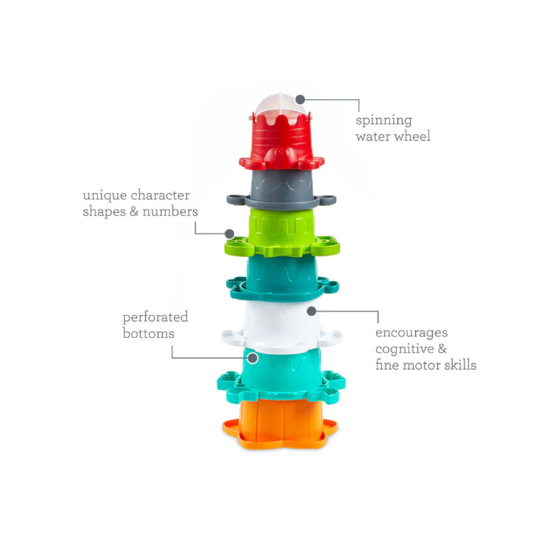 Infantino Stack O Fun – Stacking Toy For Babies Learning Hand Eye Skills