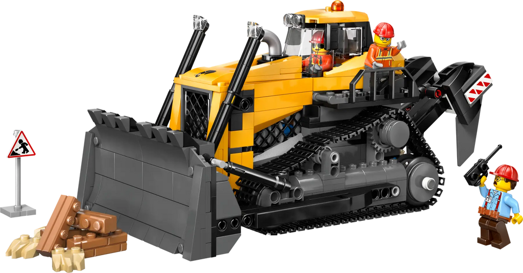 LEGO 60466 Yellow Bulldozer Construction Set For Imaginative Play - Toyzoona