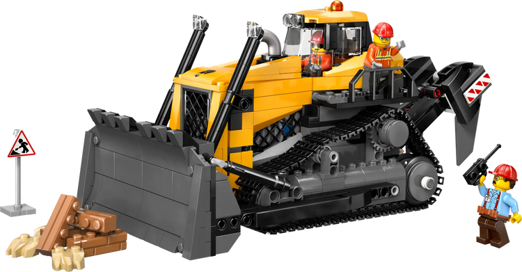 LEGO 60466 Yellow Bulldozer Construction Set For Imaginative Play - Toyzoona