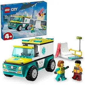 Dark Slate Gray Lego 60403 Ambulance And Snowboarder THE DREAM FACTORY 61Tl2vKQwOL.__AC_SX300_SY300_QL70_FMwebp.webp Building Sets and Construction Toys