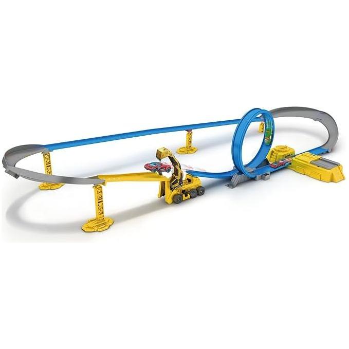 Steel Blue Metal Machines Construction Destruction Trackset with Mini Racing Cars 6703 by ZURU Toyzoona 61eSgbx7CzL._AC_SX679.jpg Pretend Play and Play Sets