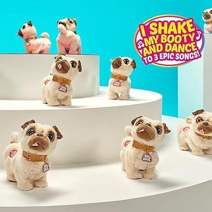 Light Gray Zuru Pets Alive Pug Shaking Pug 9521 Toyzoona 61j4-SeysVS._AC_SX425.jpg Action Toys