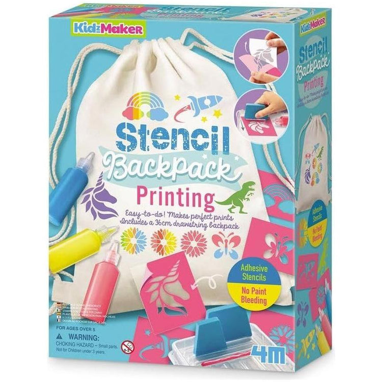 Light Gray Personalize with 4M Stencil Backpack Kit 04788 HALSON ENTERPRISE 61uHkP5D1bL._AC_SX679.jpg Educational Toys