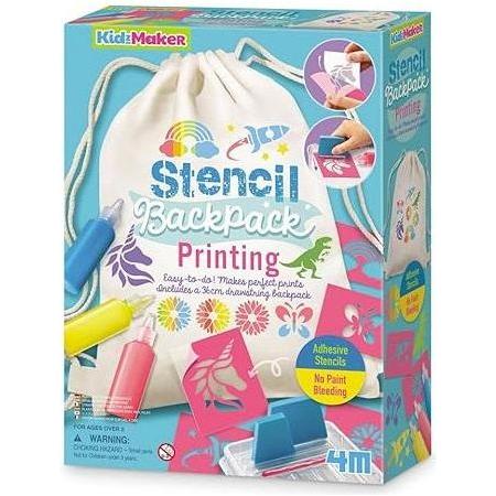 Light Gray Personalize with 4M Stencil Backpack Kit 04788 HALSON ENTERPRISE 61uHkP5D1bL._AC_SY450.jpg Educational Toys