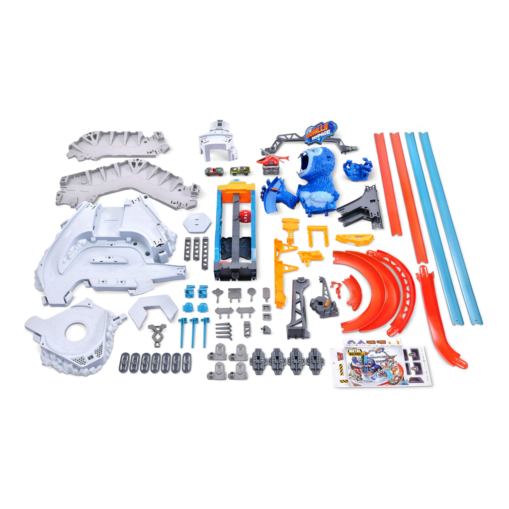 Light Gray Metal Machines Gorilla Rampage Garage Playset 6726 by Zuru Toyzoona 659966dd-6c9a-4642-a3ae-58996fc70f83.jpg Pretend Play and Play Sets