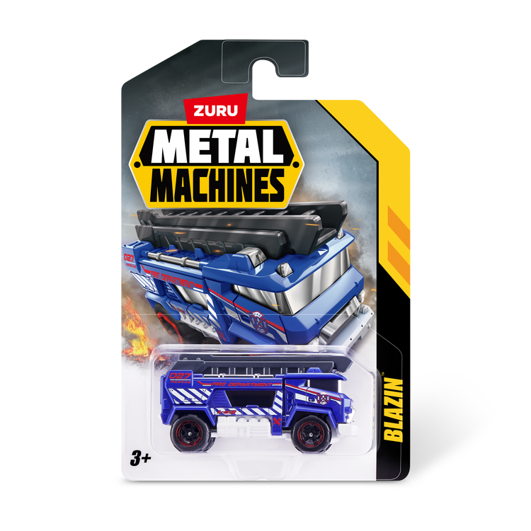 Khaki Metal Machines Racing Car 1-Pack 6708 by ZURU Toyzoona 6708_METAL_MACHINES-CARS-Metal_Machines_1PK_refresh_series_4_BLAZIN_Inpacking_Frontal.png Vehicles and Remote Control Toys