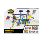 Dark Slate Gray Metal Machines Spider Strike Garage Playset 6725 by Zuru Toyzoona 6725_ZURU_METAL_MACHINES-Playset-Series_1_Spider_Strike_Back_of_pack.png Pretend Play and Play Sets