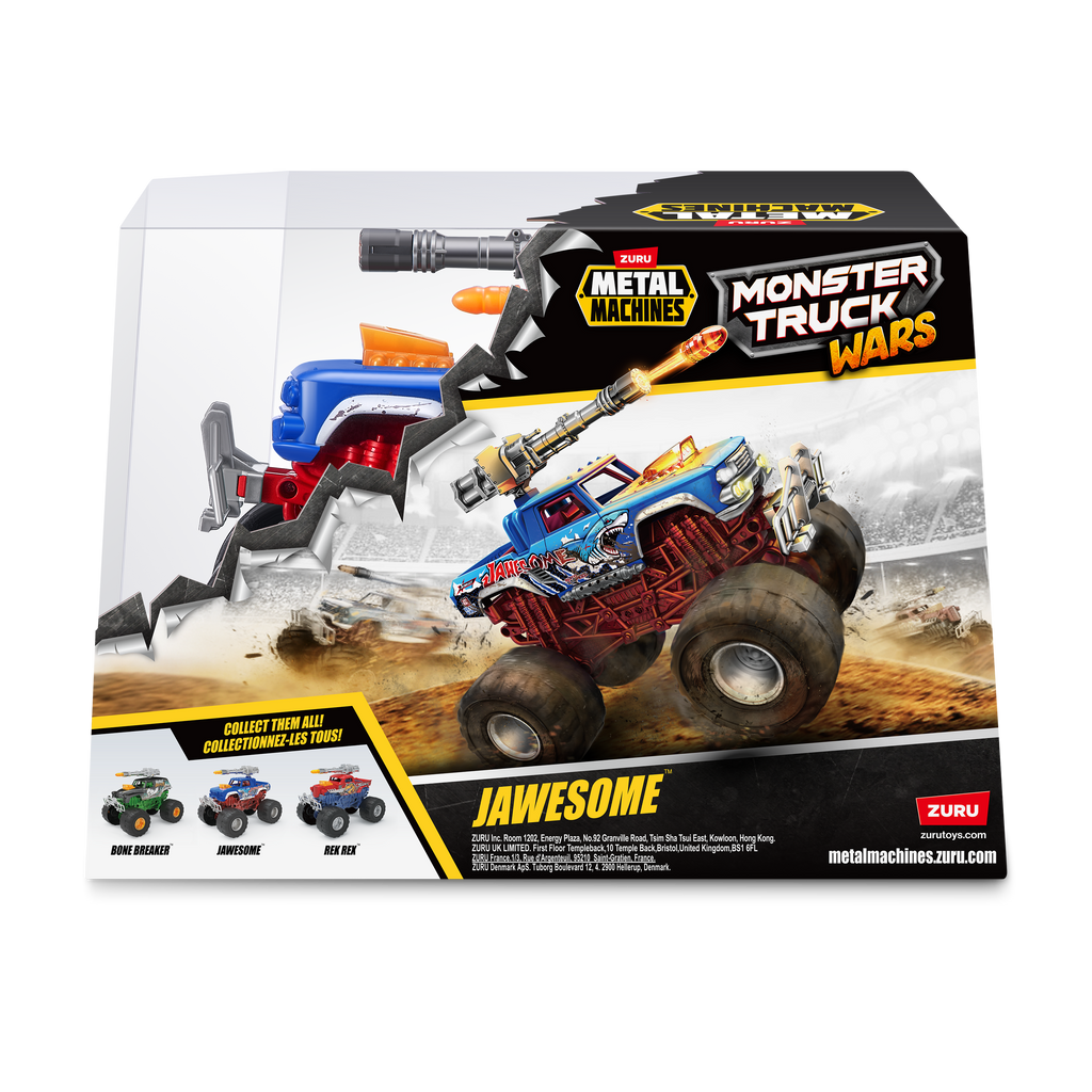 Black Metal Machines Monster Truck 6792 Power Crash Fun Toyzoona 6792_METAL_MACHINES-MONSTER_WHEELS-SERIES_1-1BONE_JAWESOME_Back_of_pack.png Vehicles and Remote Control Toys