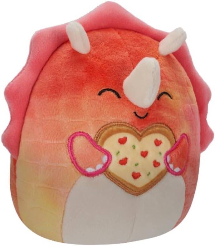 Squishmallow Pink Triceratops Dino Trinity
