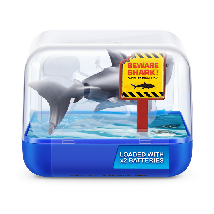 White Smoke Zuru Robo Alive Shark 71165UQ1 Toyzoona 71165B_ROBOALIVE_SWIMMINGSHARK_BACK_OF_PACK.png Action Figures and Play Sets