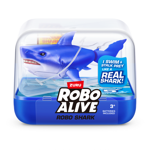 White Smoke Zuru Robo Alive Shark 71165UQ1 Toyzoona 71165D_ROBOALIVE_SWIMMINGSHARK_FRONTOFPACK.png Action Figures and Play Sets