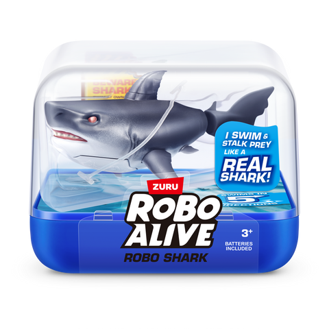 White Smoke Zuru Robo Alive Shark 71165UQ1 Toyzoona 71165D_ROBOALIVE_SWIMMINGSHARK_FRONTOFPACK.png Action Figures and Play Sets
