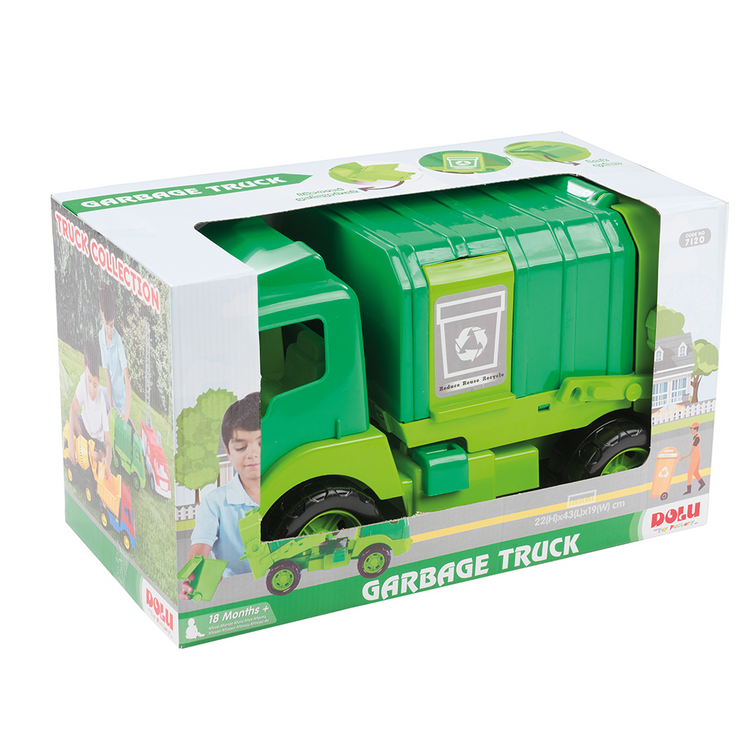 White Smoke DOLU Garbage Truck in Box 43CM 7120 Toyzoona 7120-a.png Vehicles and Remote Control Toys