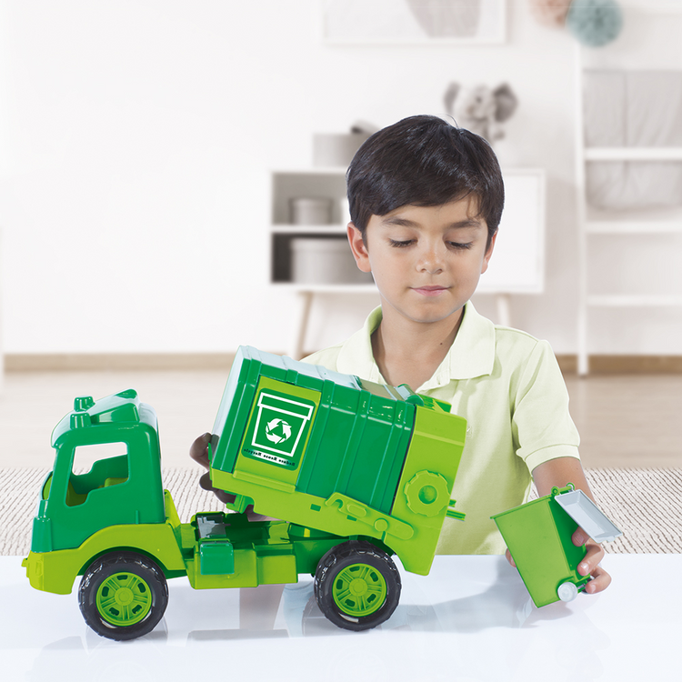 White Smoke DOLU Garbage Truck in Box 43CM 7120 Toyzoona 7120-l.png Vehicles and Remote Control Toys